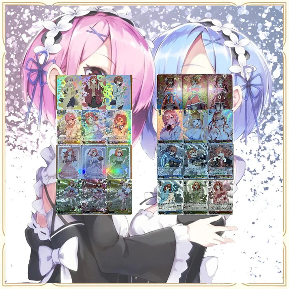 Anime Goddess Story DIY ACG Collectible Cards Play Toys Christmas Birthday Gifts Nakano Ichika Miku Itsuki Yotsuba 5PC/Set