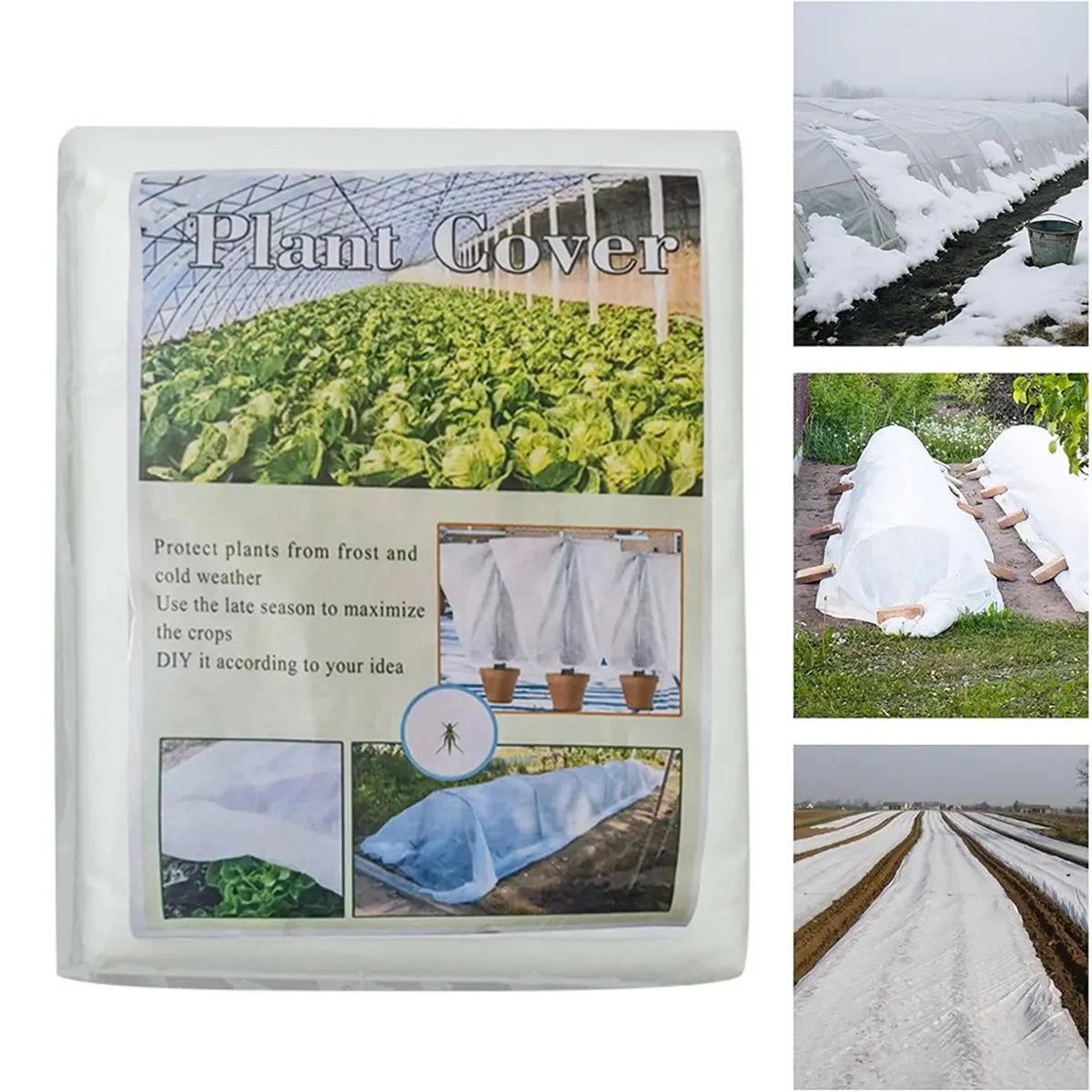 DT81 3mx20m Plant Covers Freeze Protection Reusable Thickened Winter Floating Row Covers Frost Cloth Blanket Shade Cloth
