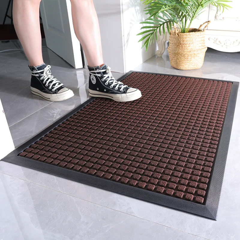 Outdoor Terrace Entry Door Mats Rubber Household Anti-slip Dust-proof Scratch-resistant Carpet Office Shop Floor Commercial Rug