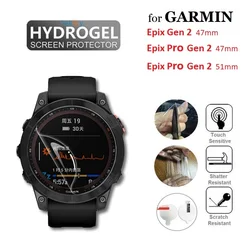10PCS TPU Hydrogel Soft Screen Protector for Garmin Epix Pro Gen 2 51mm 47mm Round Smart Watch HD Clear Protective Film