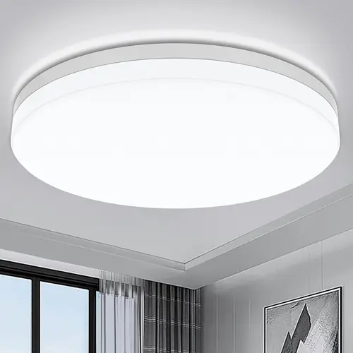 IRALAN-Luz LED de techo redonda ultrafina, luz de dormitorio, blanco neutro, blanco frío, Blanco cálido, 48W, 36W, 24W, 18W