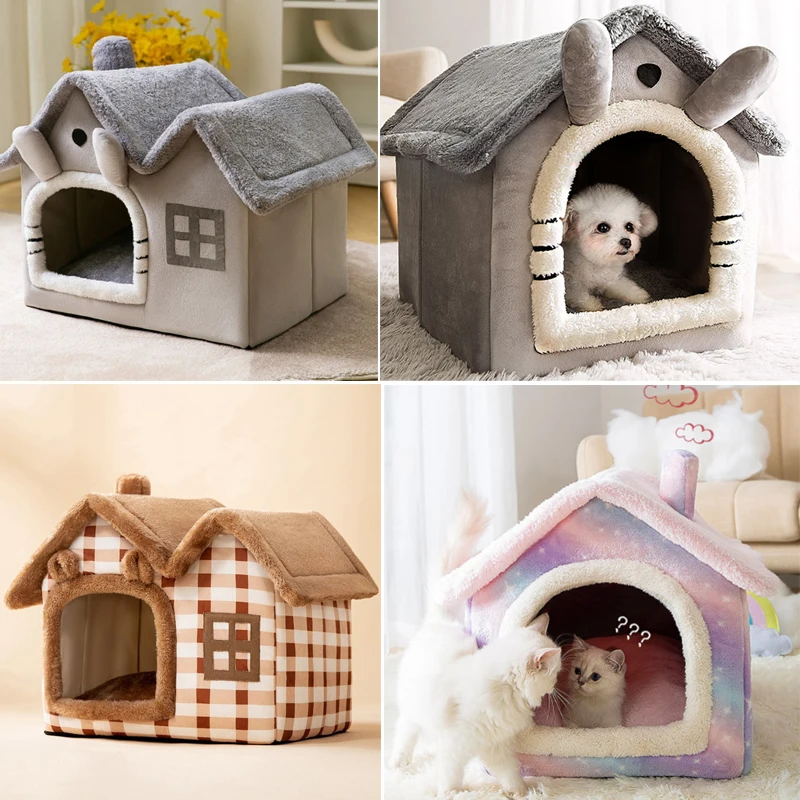 Imagem -02 - New Deep Dormir Comfort in Winter Cat Bed Iittle Mat Basket Small Dog House Produtos Animais Tenda Cozy Cave Nest Indoor Cama Gato