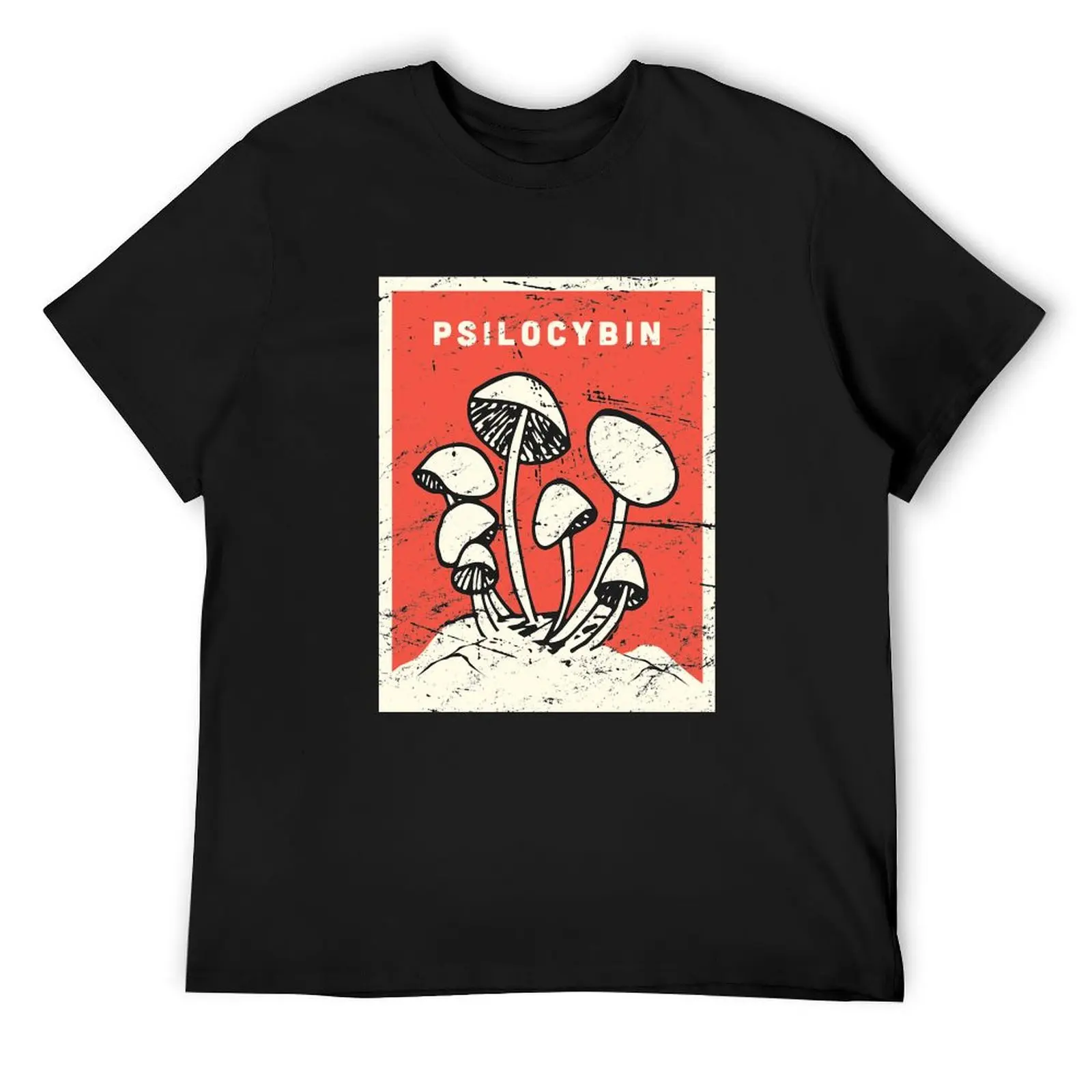 

Psilocybin Shrooms - Magic Mushrooms T-Shirt aesthetic clothes plain heavyweights men workout shirt