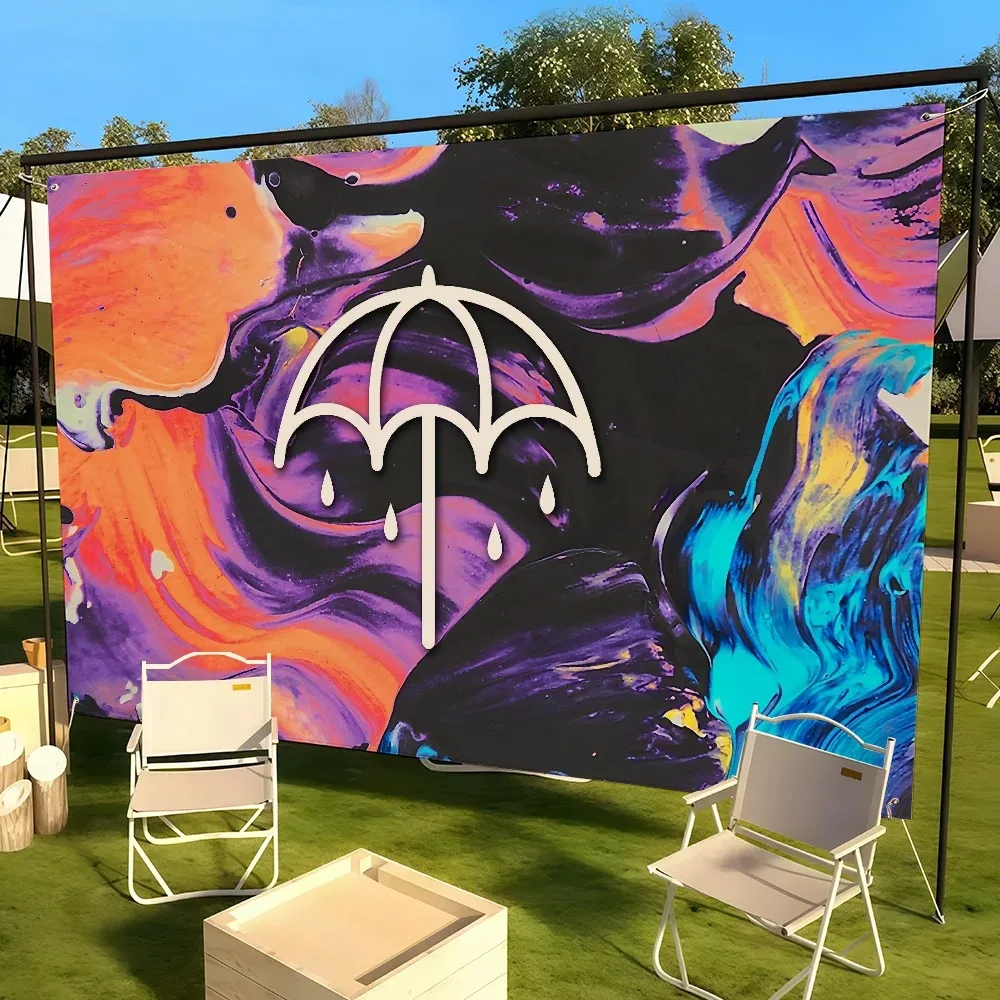 Rock B-Bring Me The H-Horizon Band flag For Living Room Home Dorm Decor Wall Outdoor Camping Party Banner Gifts