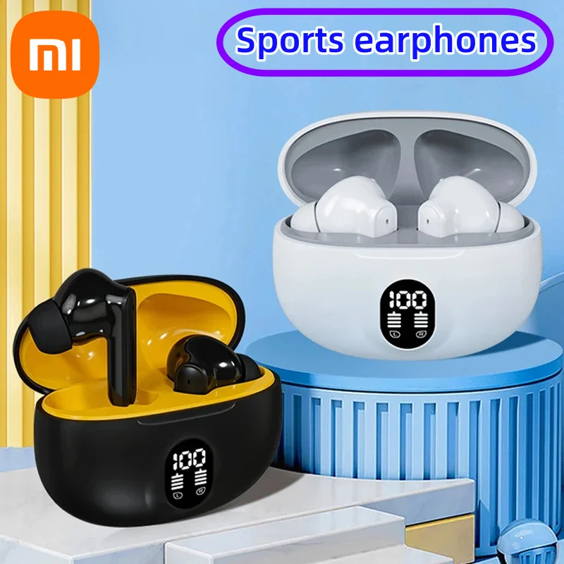 XIAOMI 5.3 ENC Earbuds LED Power Display Wireless Headsets 895B Bluetooth Earphone TWS Sport Headphone With Mic For Smart Phone