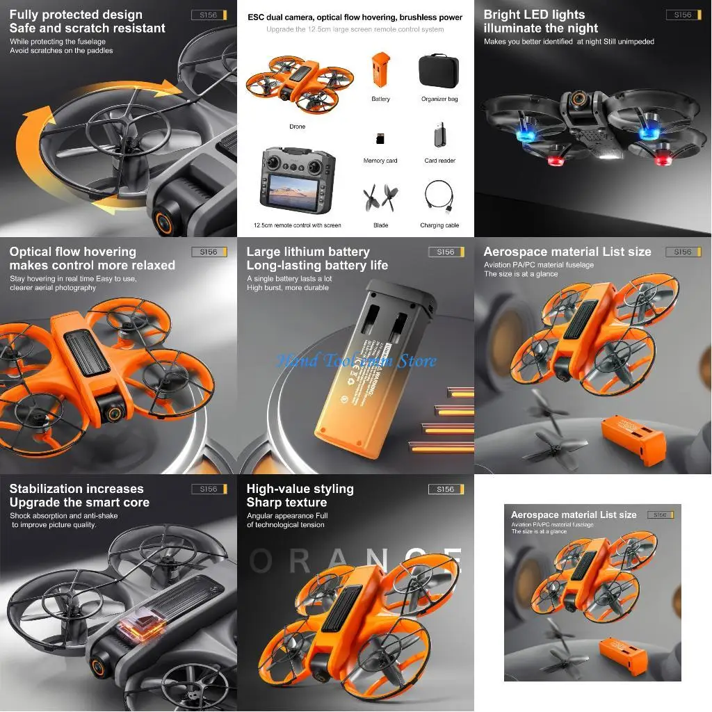 

H37F S156 Дроны WIFI Профессиональная аэрофотосъемка Самолет с дистанционным управлением Двойной