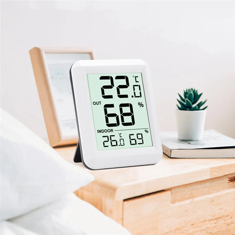 Wireless Thermometer Hygrometer BabyRoom Digital LCD Temperature Humidity Monitor Indoor Outdoor Weather Station Sensor