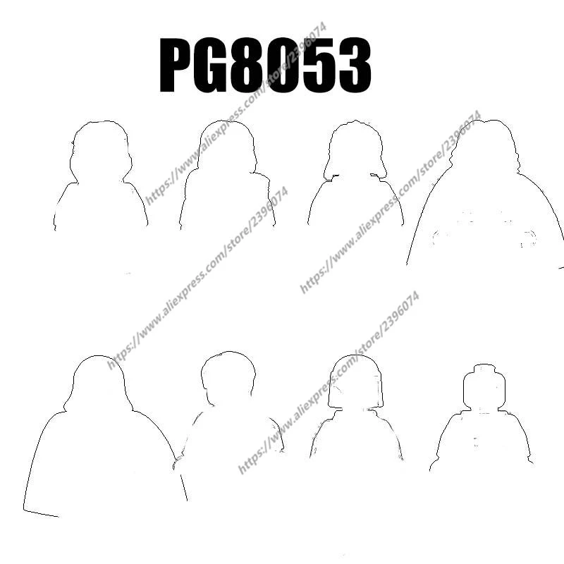 PG8053 Action Figures Movie accessories Building Blocks Bricks toys PG719 PG720 PG721 PG722 PG723 PG724 PG725 PG726