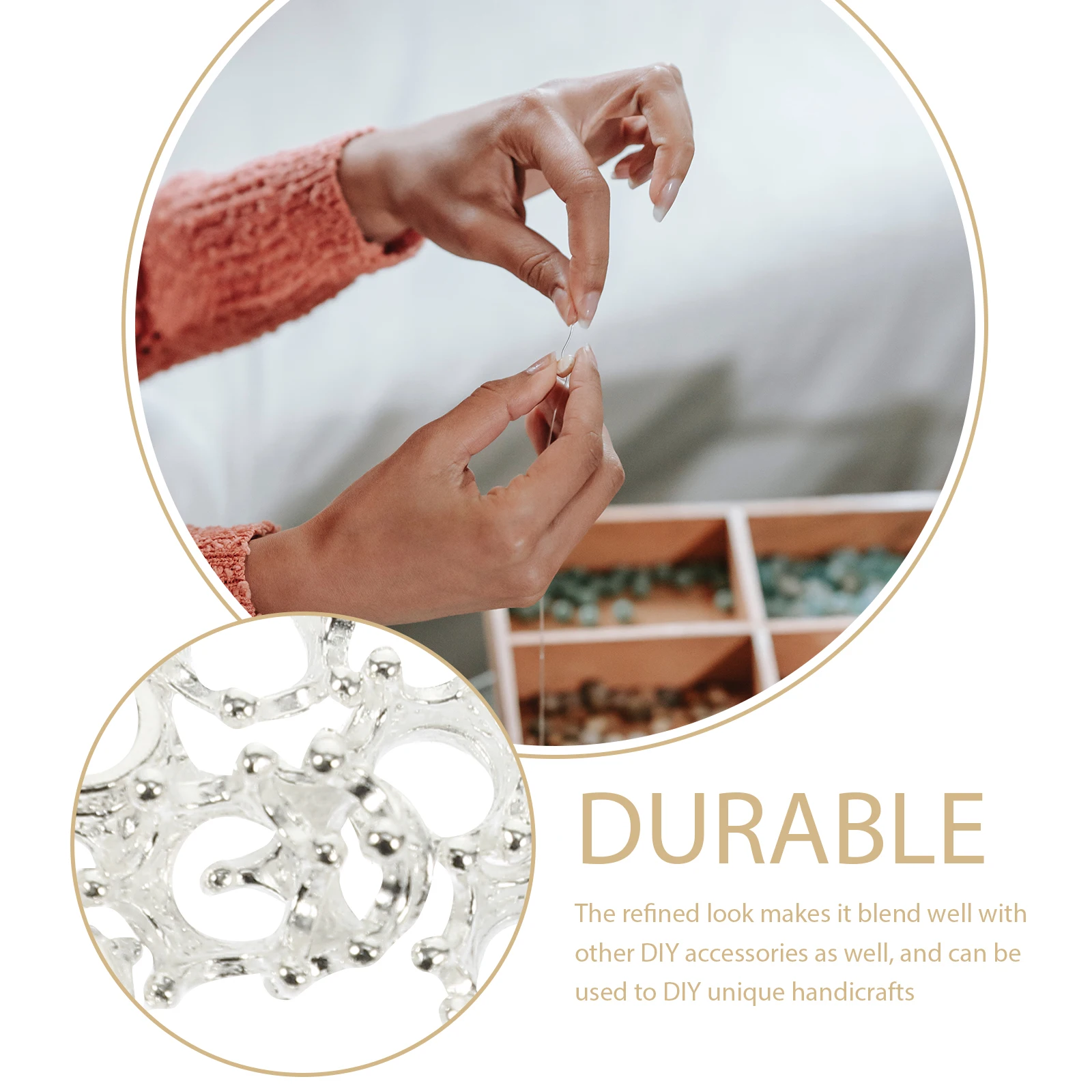 

60pcs Metal Crown Accessories Lightweight Alloy Charms Round Edges Jewelry Making DIY Projects Crowns Design Pendant Beads