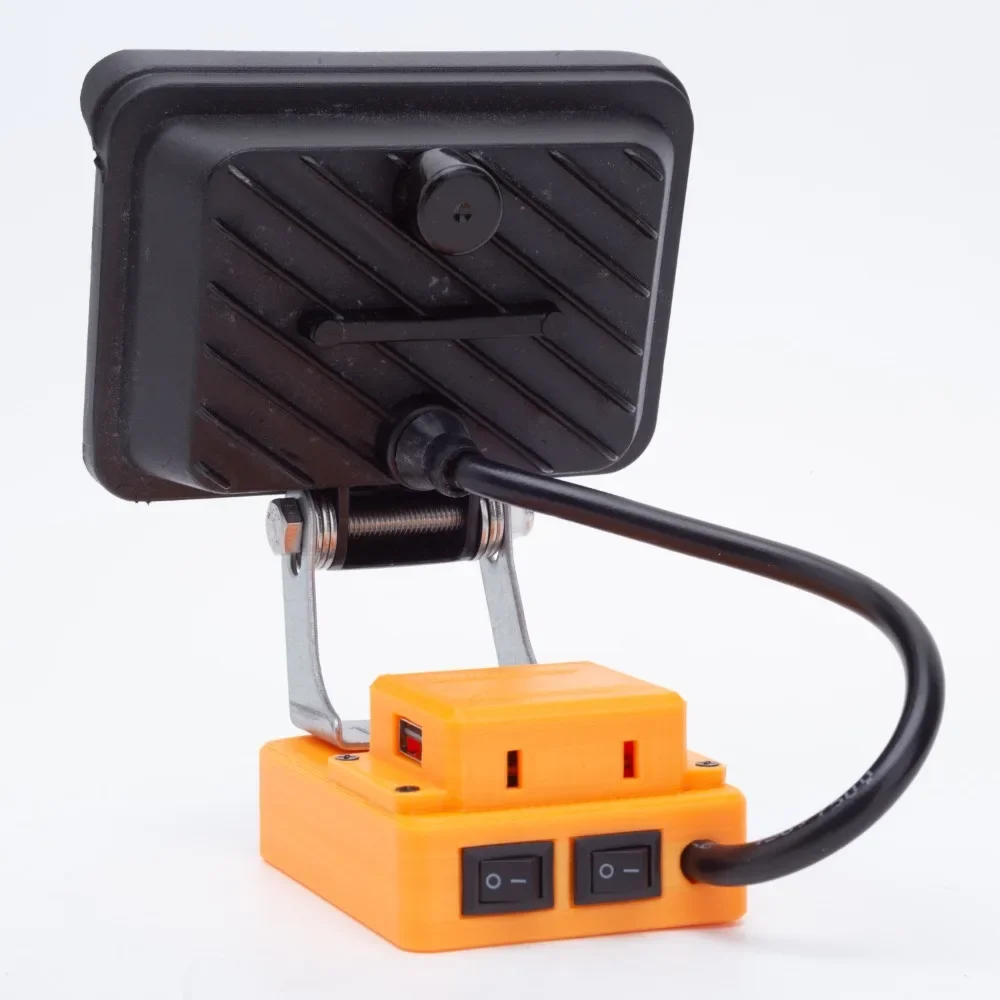 Luz de trabalho LED de íon de lítio para WORX 20V 4 PIN (WA3551.1/WA3561/3563/3564/3567/3864/3553) luz portátil de bateria com USB