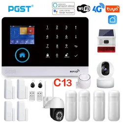 PGST-Système d'alarme domestique sans fil, Smart Life Control, Protection Homekit, Wifi Tuya Smart, 4G, 433MHz, Nouveau