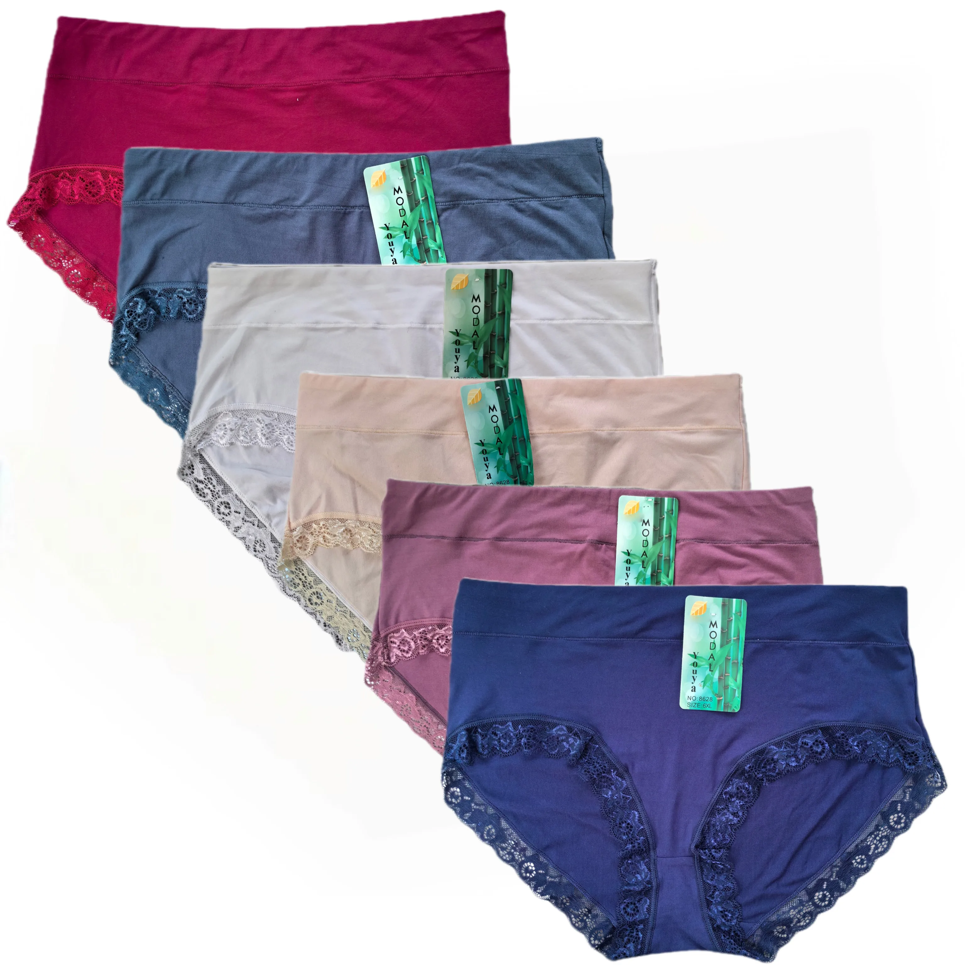 Lace Panties Plus Size,Modal Women's Underwear Panties,Sexy Lace Underpants,Mid-waisted Women's Briefs,Panty Woman,6pcs/lot