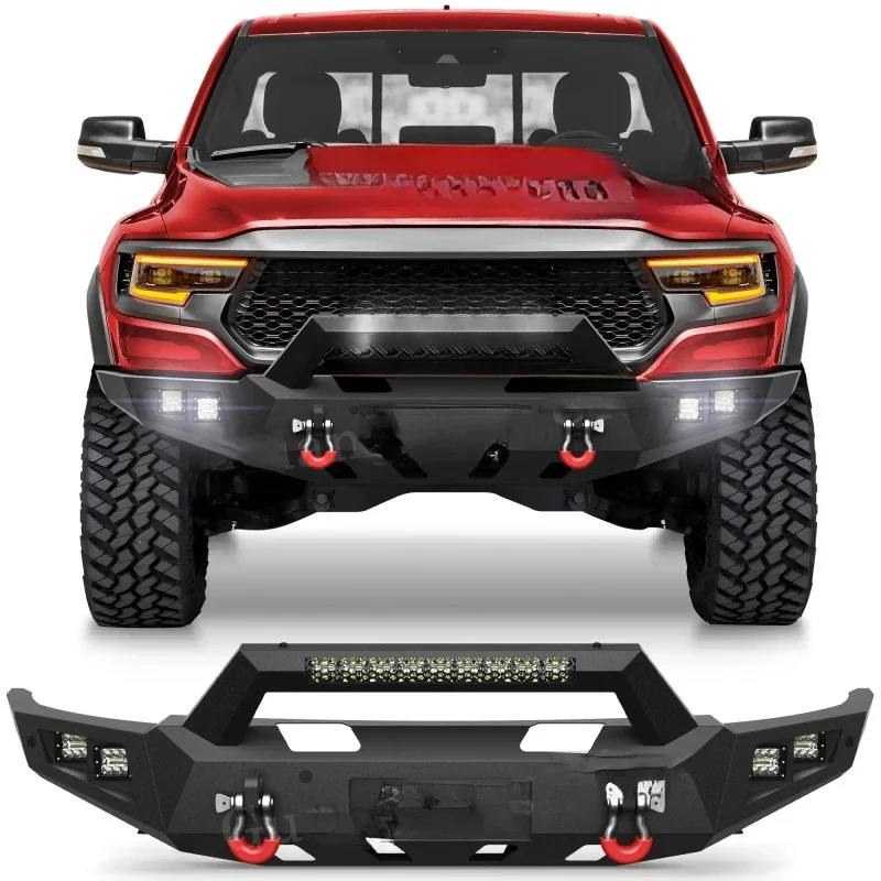 Weatherproof Pickup Front Bumper With Winch Plate