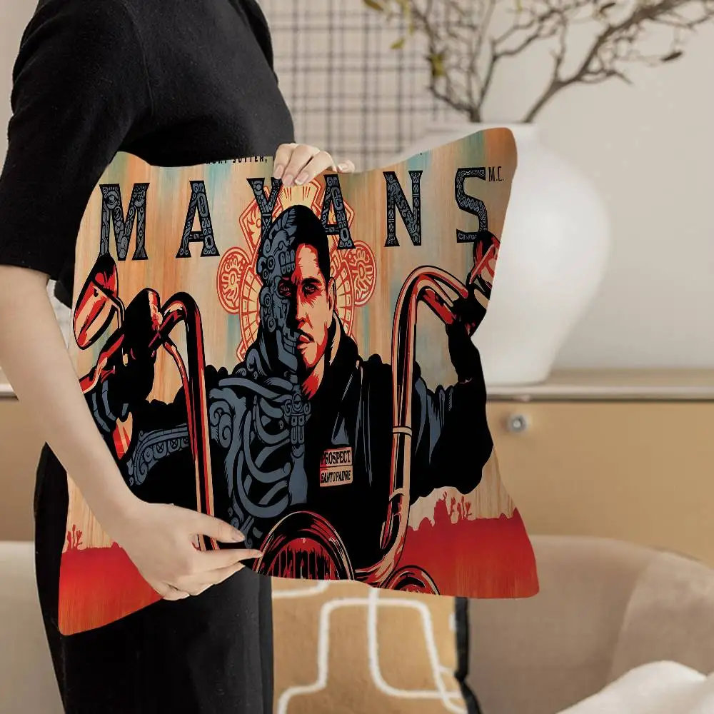 Classic M-Mayans M.C. Movie pillow cover sofa cushion cover home room decoration children gift