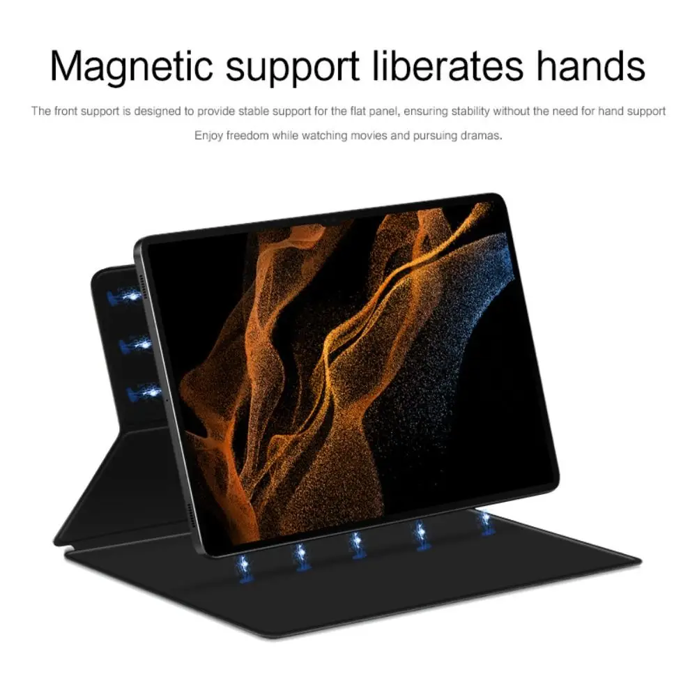 Auto Sleep/Wake 10.9″ Magnetic Case with Pen Slot Anti-fall Tablet Protective Cover Anti Scratch for Samsung Galaxy Tab S10 Lite