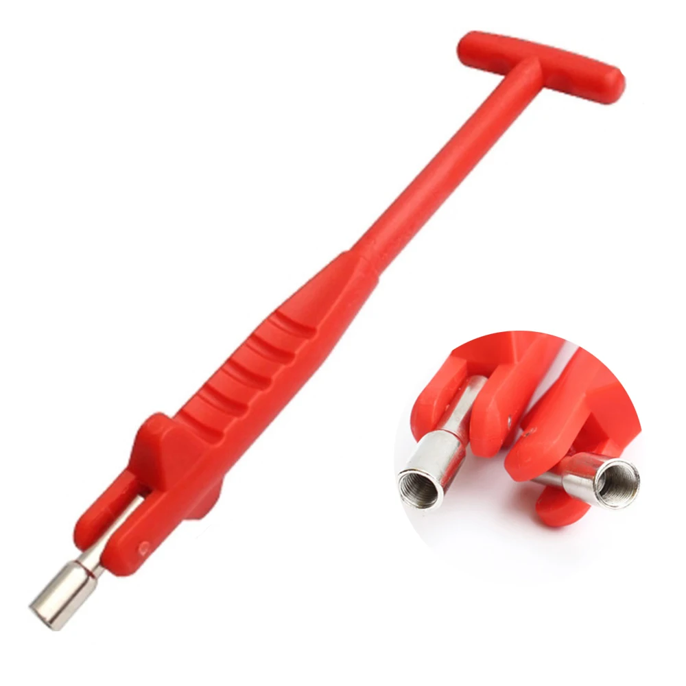 1 Pcs Valve Rod Car Vacuum Valve Installation Tool Air Valve Replacement Puller Tire Repair Tool Red Plastic Car Repair Handheld