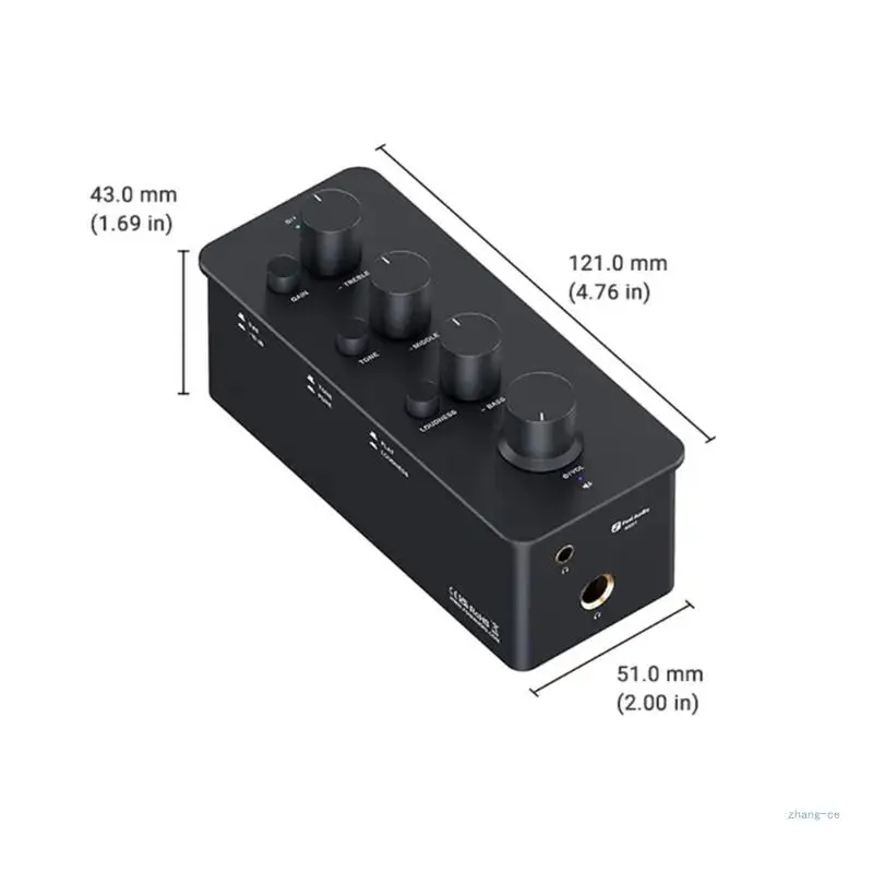 Liga de alumínio portátil Headphone Amplificador, SK01 Headphone Amp, baixa distorção, eleva o seu prazer, amplificador durável, M5TD