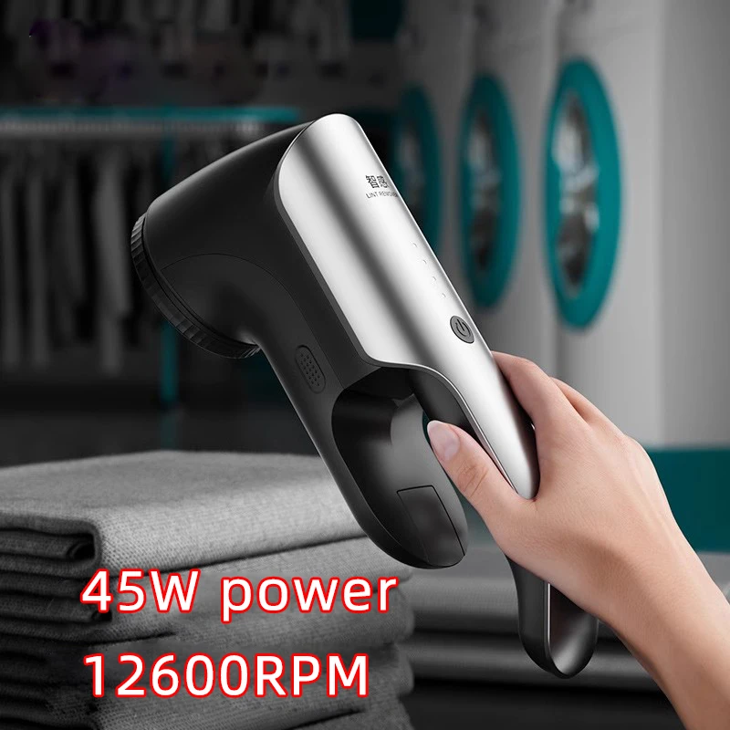 45W Commercial Hairball Trimmer Clothes Lint Remover Spool Machine Professional Dry Cleaners Electric Lint Remover Shaving Ball