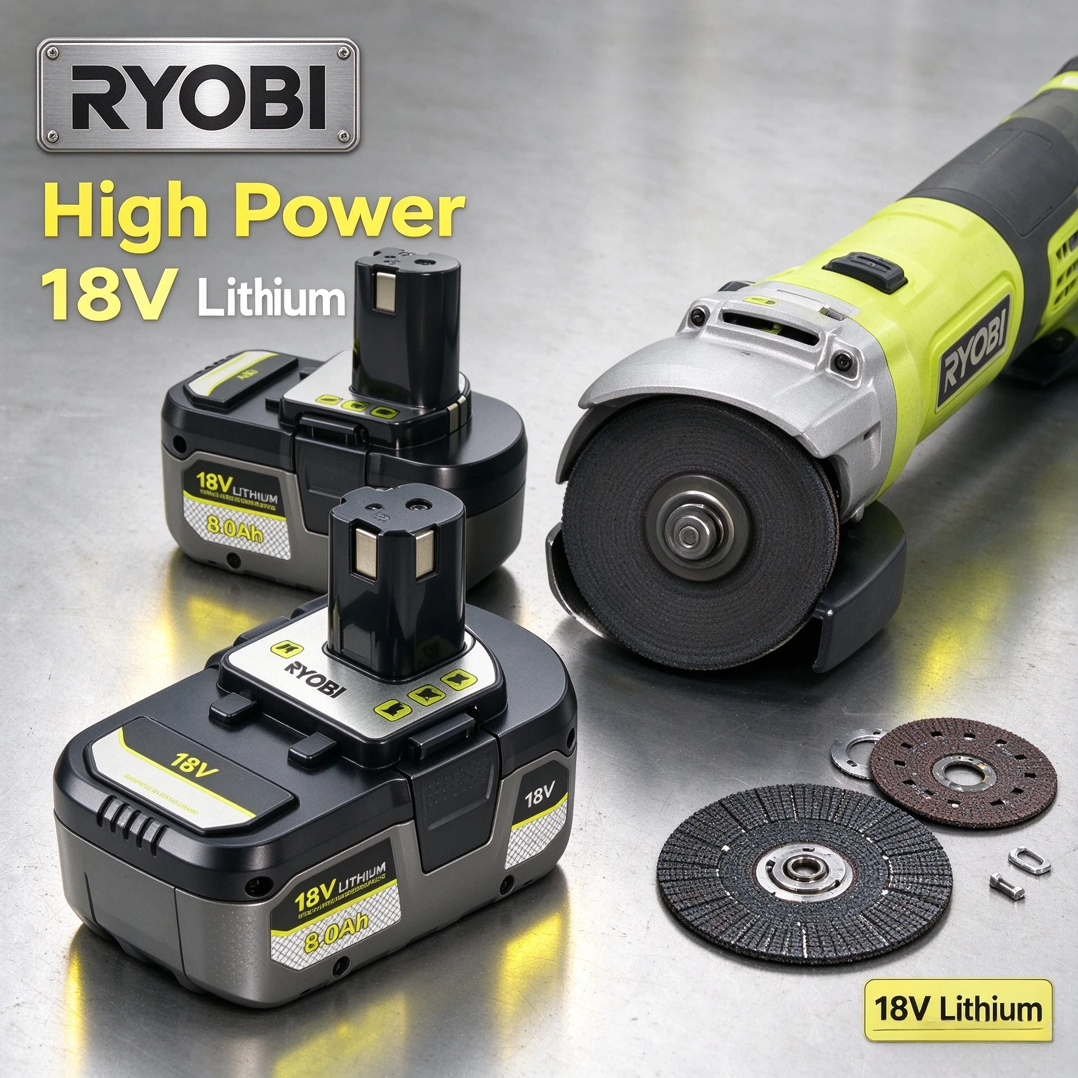 RYOBI One+ 18V 4.0Ah 6.0Ah 8.0Ah Lithium Power Battery P108 RB18L60 RB18L80 Deep Cycle Cells Power Pack For Cordless Shears