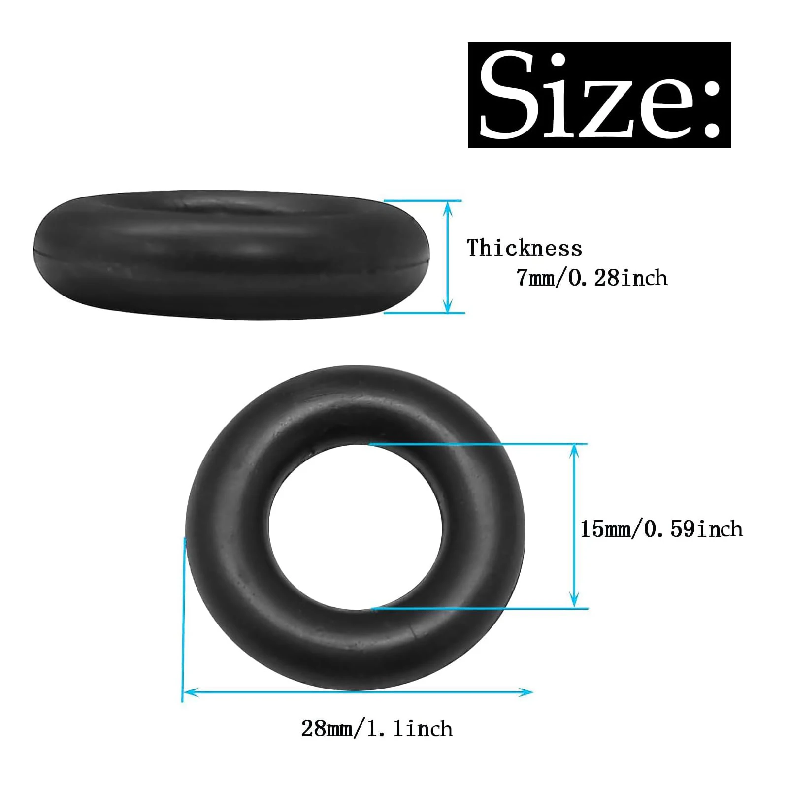 6Pcs #15287A Bobbin Winder Rubber Tire Ring O Wheel Part For Babylock,Brother,Singer,Janome Sewing Machine Accessories Tools