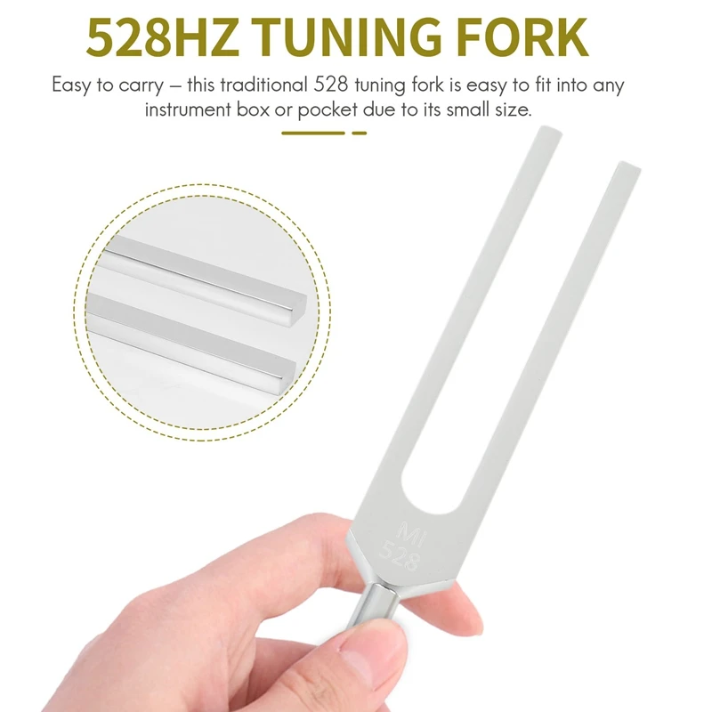 Tuning Fork 528C 528HZ Tuner With Mallet Set For DNA Repair Healing Nervous System Testing Tuning Fork Health Care