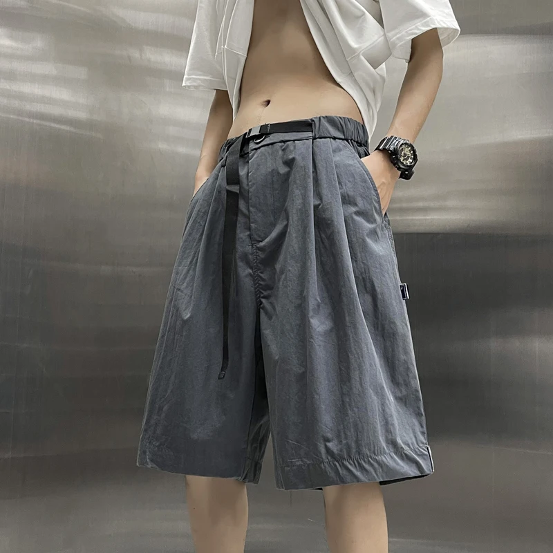 

Шорты мужские в стиле Харадзюку, уличная одежда, повседневные штаны-карго, модная теходежда в японском, Корейском стиле, в стиле хип-хоп, панк, A49, лето