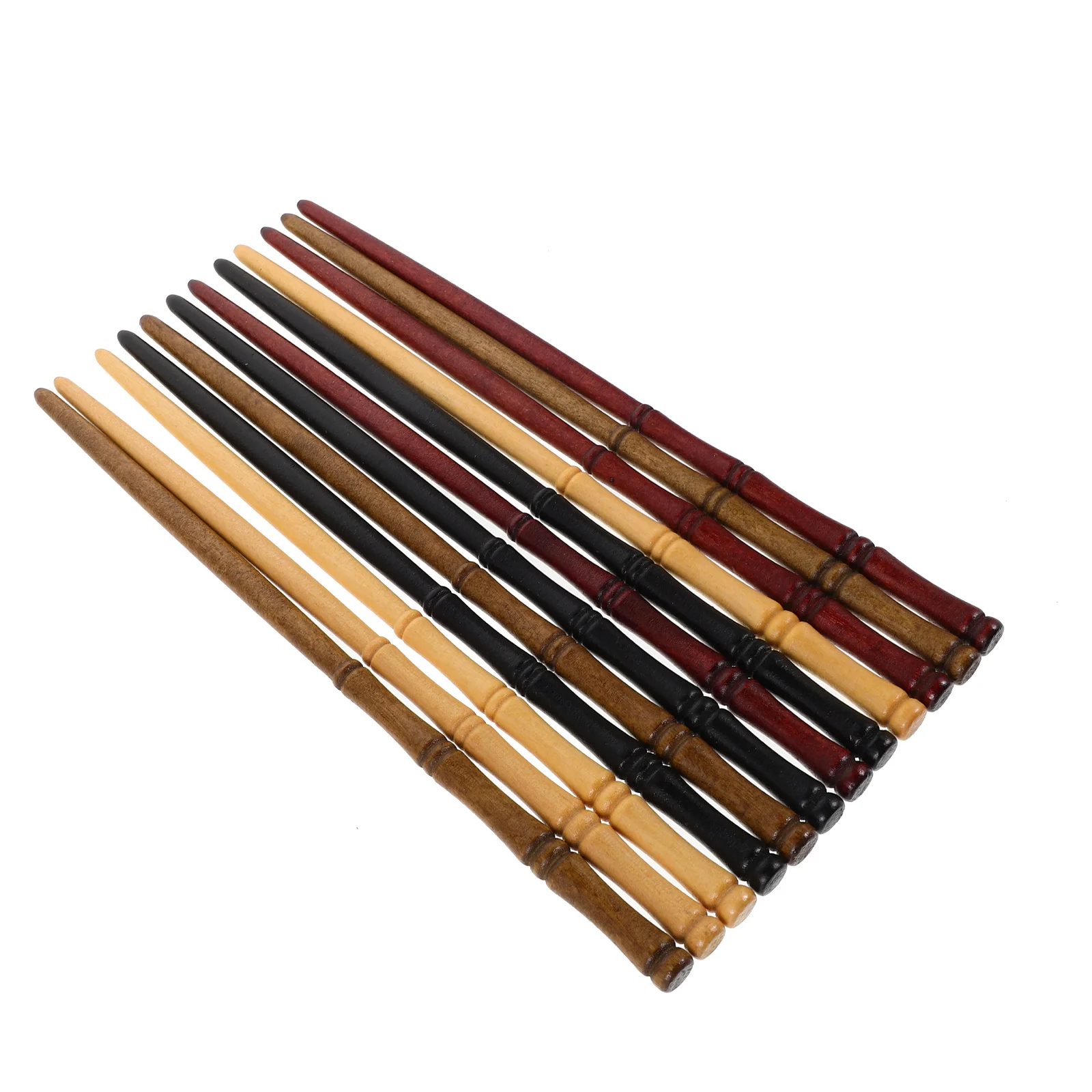 

12 шт., деревянные китайские палочки для волос ручной работы, палочки для еды для женщин, ретро, свадебная вечеринка, заколка для волос в древнем стиле