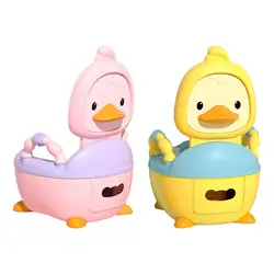 Baby Potty Toilet Comfortable Infants Toilet Seat Baby Carry Potty Realistic Toilet for Babies Infants Ages 0-7 Kids Girls Boys