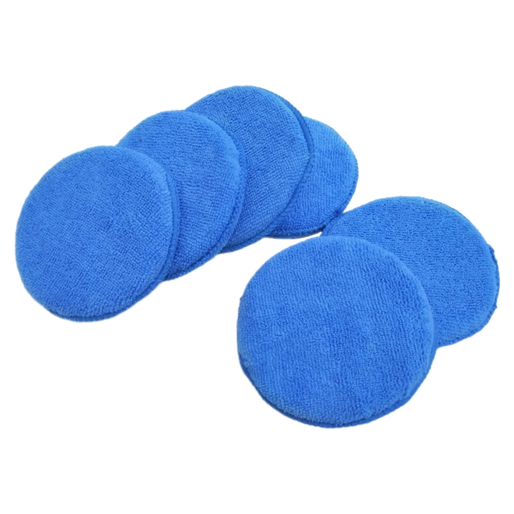 

6 Pcs Furniture Waxing Sponge Cleaning Sponges Superfine Fiber Washing Car Application Pads