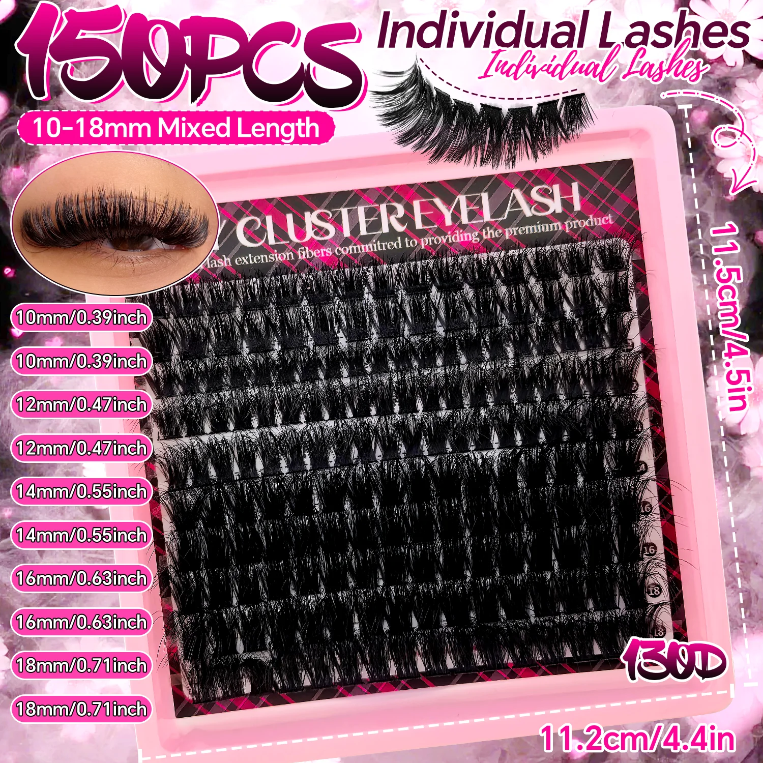 150 قطعة من رموش العين الكثيفة - مراجعة Eyelash Extension Volume وسعره