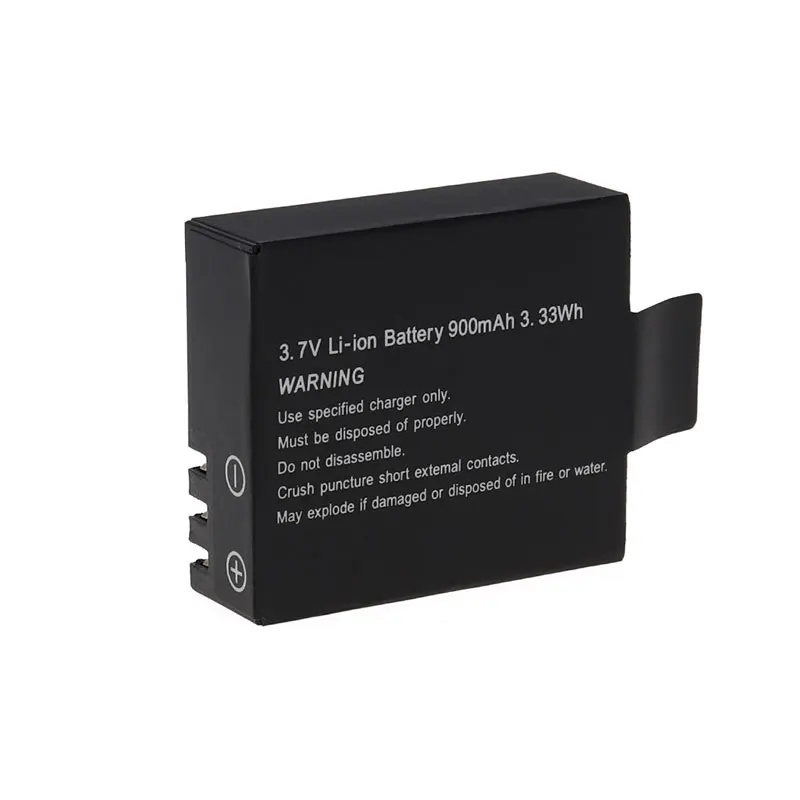 3.7V 900mAh Lithium Ion Battery for SJCAM Batteries SJ4000 SJ5000 SJ6000 SJ7000 SJ8000 SJ9000 WiFi M10 H8 H9 Sports DV Camera