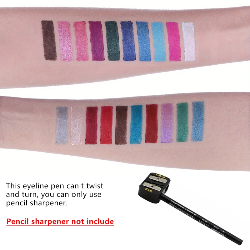 Waterproof Non-Smudge Eyeliner Pencil Black Brown Red Pearlescent Matte Smooth Easy Wear Eyeshadow Eyeliner Pen Lasting Makeup_voghion.com