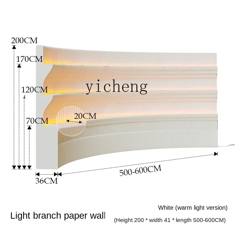 

Tqh Subareas Screens Background Wall Office Foldable Mobile Storage Rack Movable Luminous Office Screen
