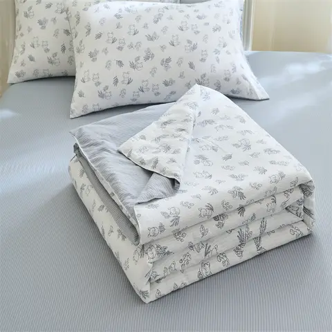 Printed Summer Quilt Fit Bedroom Student Dormitory Children's Room Thin Quilt Air Conditioning Is 150/180/200cm