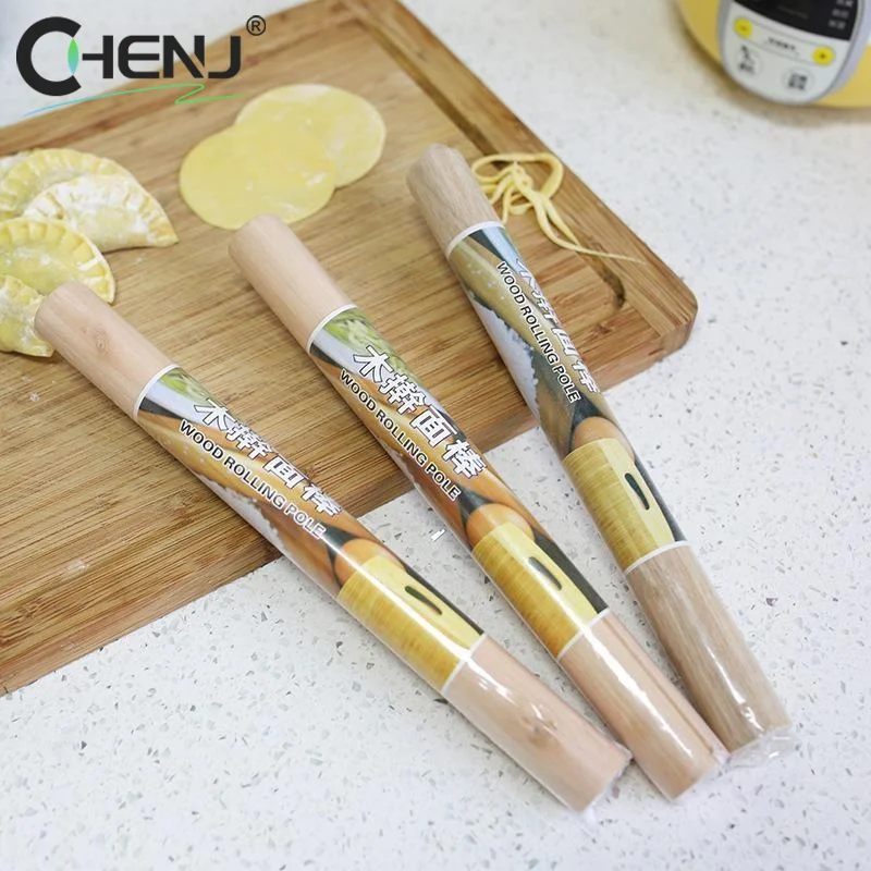 J Wooden Rolling Pin Smoothing Texture Sturdy Wood Small Rolling Pin Solid Construction Baking Rolling Pin Pizza Dough