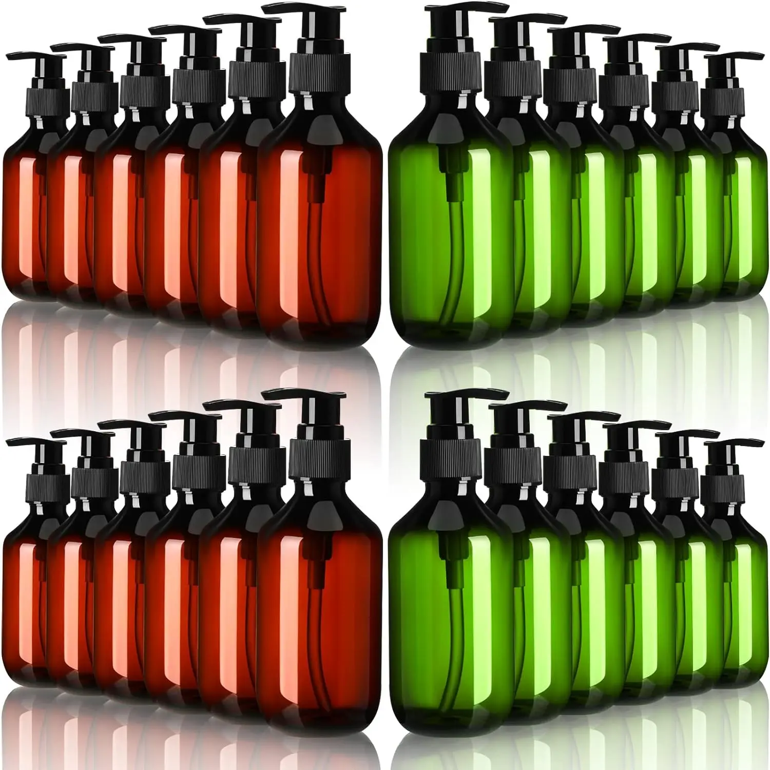 1 Stück 300/500ml Bernstein Seifensp ender Leere Plastik pumpe Flaschen spender Nachfüllbarer Shampoo-Behälter für Badezimmer Küche Reisen