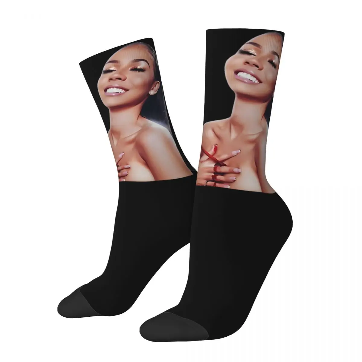 Ry Ry World Mariah The Scientist Merch Socks Compression Skateboard Middle Tube Socks Cotton for Women's Present