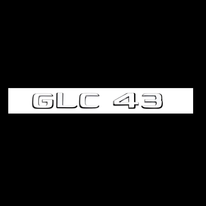 لمرسيدس بنز فضي أسود X253 C253 GLC43 GLC63 GLC63s GLC 63 S AMG شعار V8 BITURBO 4MATIC 4MATIC + شعارات شارات