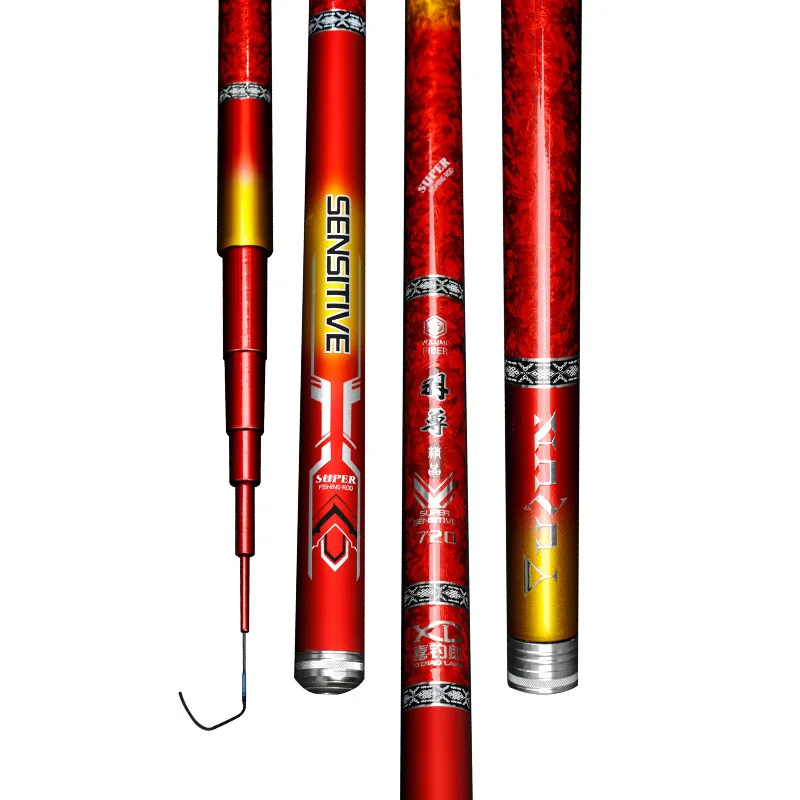 

Telescopic Fishing Rod Carp Fishing Rod Carbon Fiber Ultra Light Ultra Hard Large Object Comprehensive Fishing Rod 3.6M-8.1M