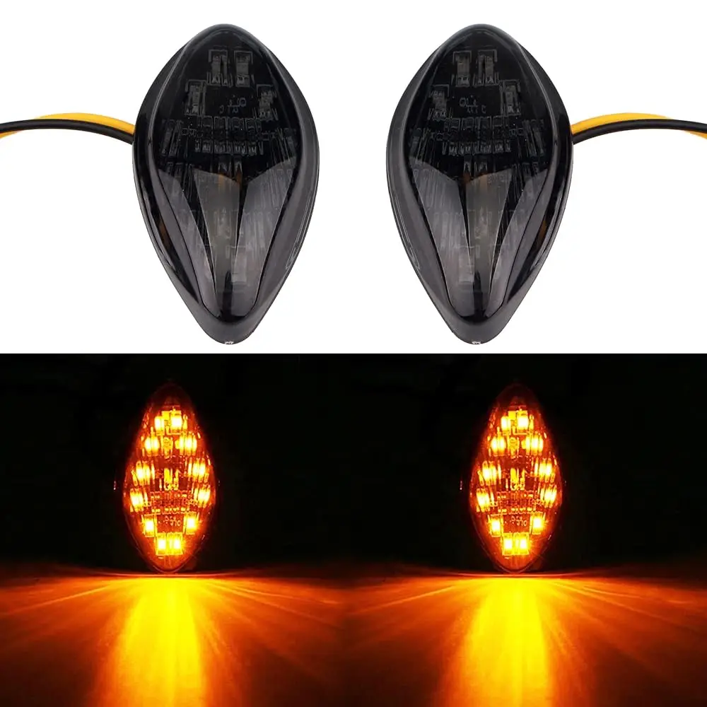

Ailexpress Auto - LED Front Flush Mount Turn Signals Light Brake Blinker Indicator Fit for Honda Grom 2014-2018 Amber Light 2Pcs