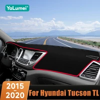 Para Hyundai Tucson TL 2015 2016 2017 2018 2019 2020 salpicadero de coche evitar almohadilla de luz cubierta de plataforma de instrumentos alfombras Accesorios
