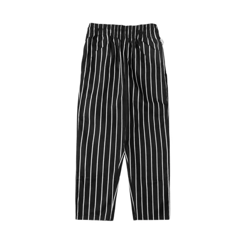 COOKMAN CHEF PANTS STRIPE AH.H Men's and Women's Striped Loose Cotton Casual Pants Harun with Pockets Japan Style