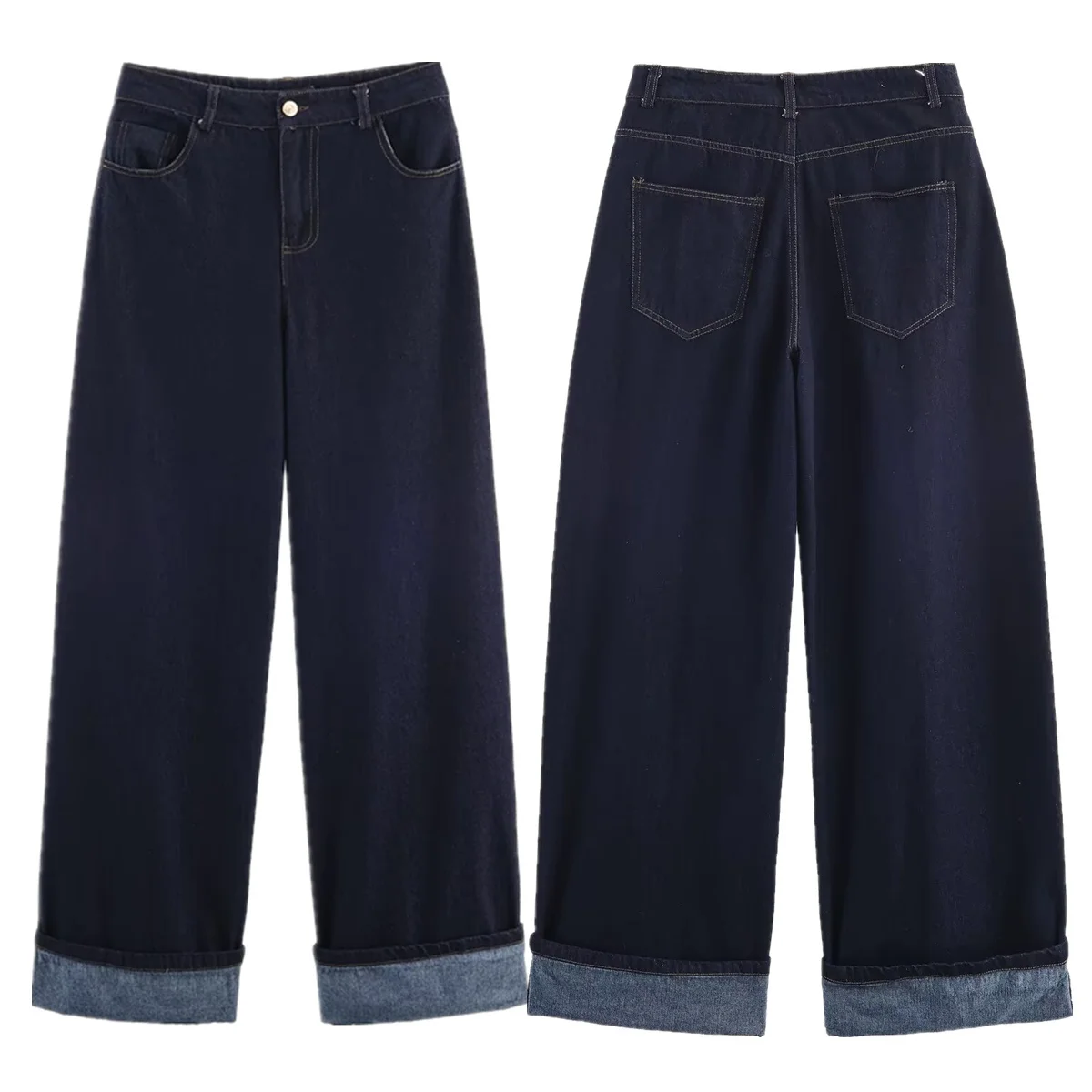 

Jenny & Dave, зимние женские джинсы, скандинавские минималистичные свободные джинсовые джинсы с высокой талией, женские широкие брюки, женские