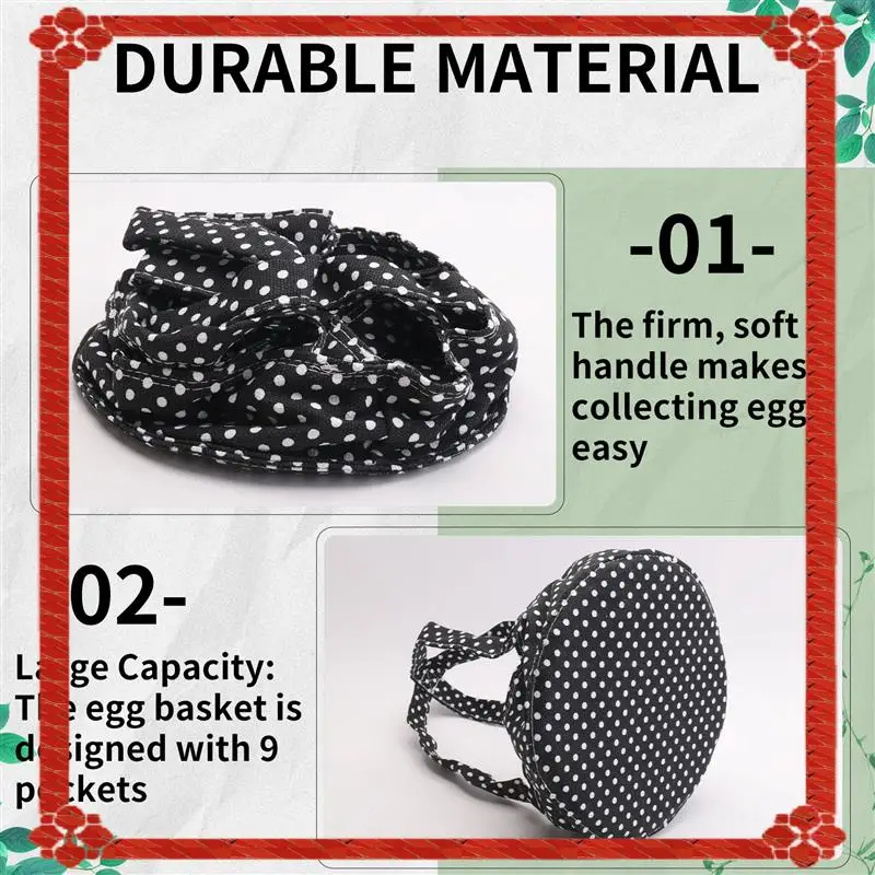 

24-часовая доставка, сумка для сбора яиц домохозяйки — холщовая сумка с 9 карманами для курицы, утки и гусиных яиц