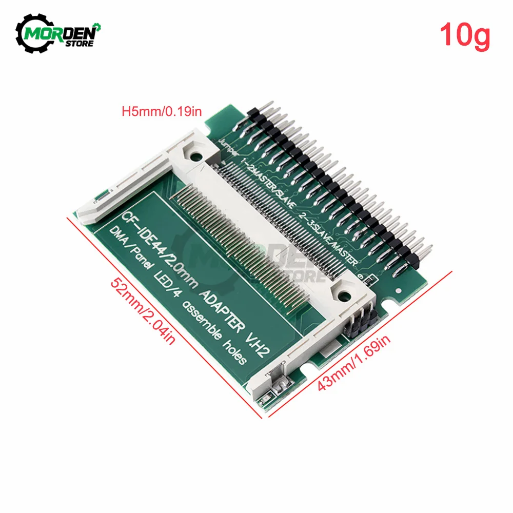 Compact Flash Cf Card To Ide 44Pin 2Mm Male 2.5 Inch Hdd Bootable Adapter Converter Power Supply Accessories