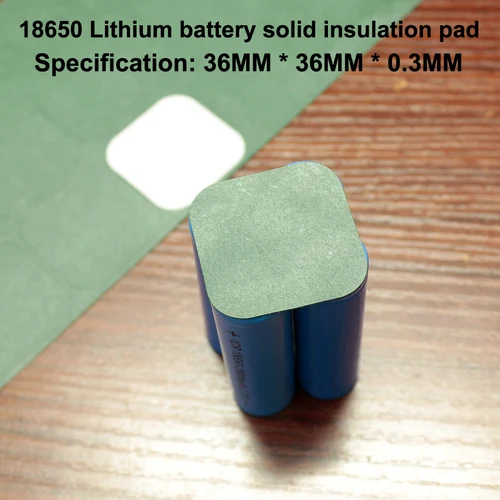 Imagen 1 del producto 100 unids/lote batería de litio DIY almohadilla aislante universal almohadilla de 4 secciones paquete de batería 18650 hoja de aislamiento de alta temperatura