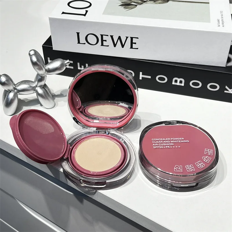 High Coverage Foundation Cushion Compact Facial Sunscreen Concealer Contour Shading Waterproof SPF50+ BB Cream Korean Makeup
