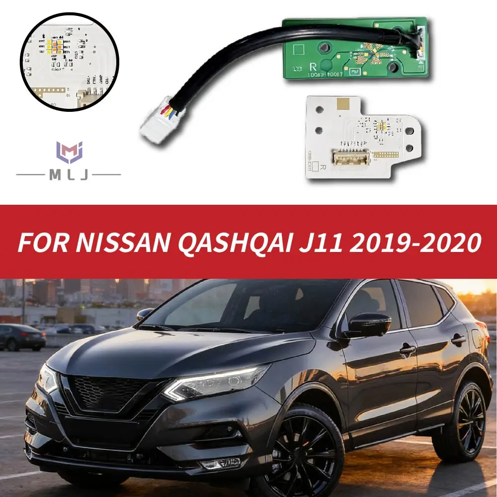 

Suitable For Nissan Qashqai J11 2019-2020 LED Angel Eyes DRL Daytime Running Light Boards Turn Signal Light Boards