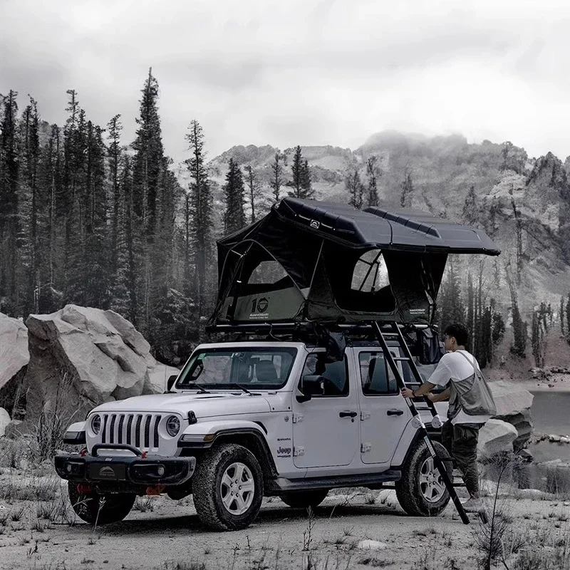 Roof tent, electric hard-top shell, fully automatic remote control quick-opening outdoor camping car tent