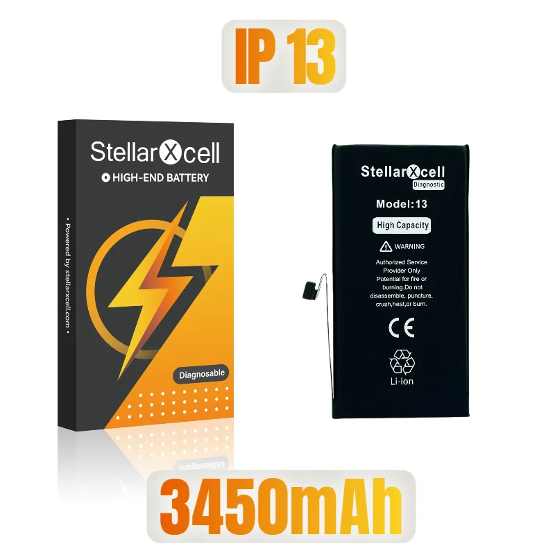 StellarXcell Diagnostische Batterij tonen echt deel geen pop up bericht voor iphone 12mini 13Pro 14Plus 15Promax batterij vervanging